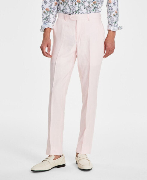 Men's Slim-Fit Linen Suit Pants, Created for Macy's