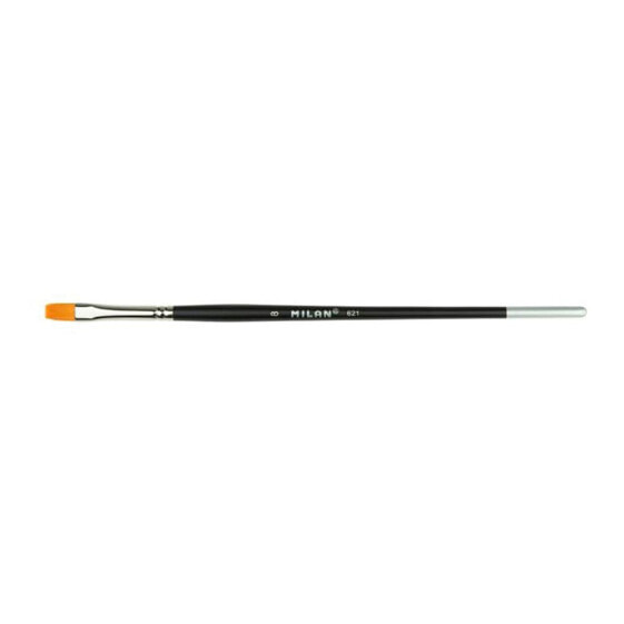 MILAN Polybag 4 Premium Synthetic Flat Paintbrushes With Short Handle Series 621 Nº 20