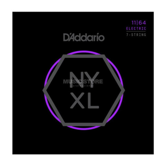 D'Addario NYXL 11-64 Carbon Steel Alloy 7-string