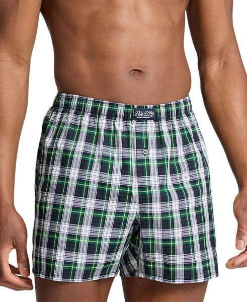 Men's Plaid Woven Boxers