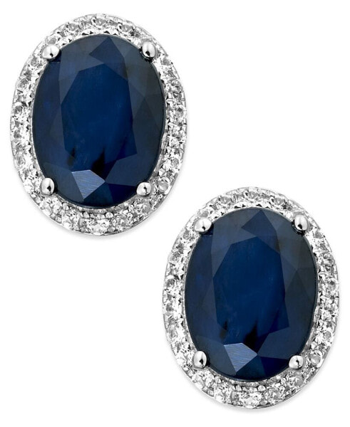 Серьги Macy's Sapphire Oval