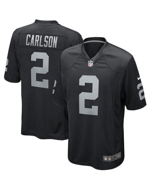 Men's Daniel Carlson Black Las Vegas Raiders Game Player Jersey