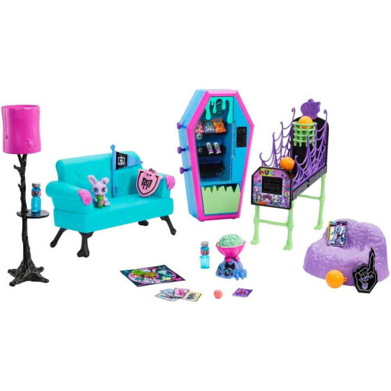 MONSTER HIGH Student Lounge Playset With Furniture And Accessories Doll