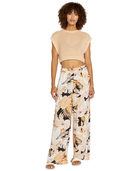 Juniors' Let's Luau Wide-Leg Pants