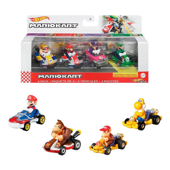HOT WHEELS Mario Kart Assorted Pack 4