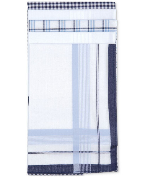 Men's 5-pk. Combination Blue Patterned Handkerchiefs, Created for Macy's