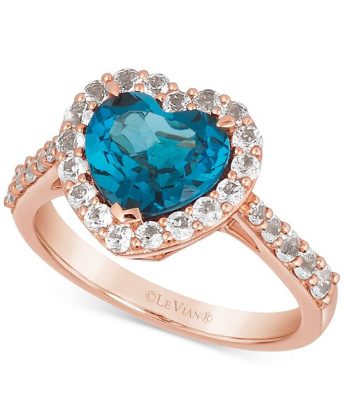 Кольцо Le Vian Deep Sea Blue & Vanilla Topaz Heart