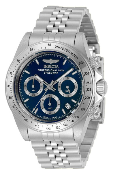 Invicta Men's 40mm Speedway Quartz Chronograph Watch with Stainless Steel Str...