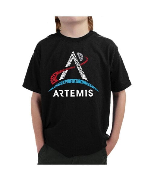 Футболка для малышей LA Pop Art NASA Artemis Logo - Майка с словами для мальчиков