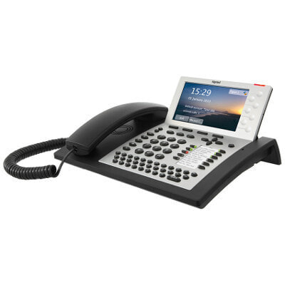 Tiptel 3130 - IP Phone - Black - Silver - Wired handset - Desk/Wall - SD - 1000 entries