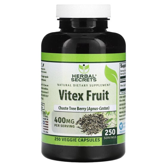 Vitex Fruit, 400 mg, 250 Veggie Capsules