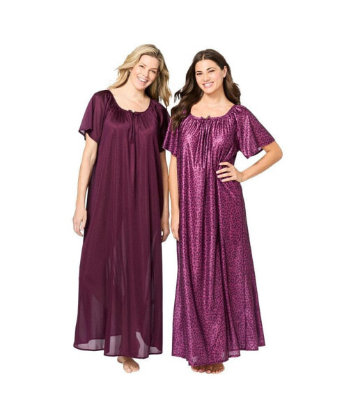 Пижама Only Necessities 2-Pack Long Silky Gown