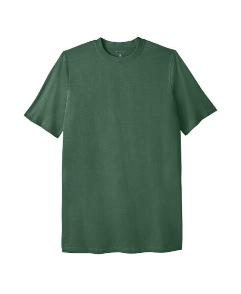 Big & Tall Shrink-Less Lightweight Longer-Length Crewneck T-Shirt