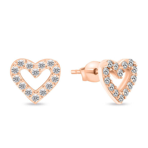 EA978RAU rose gold minimalist earrings