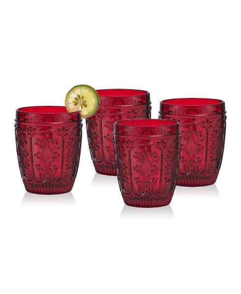 Trestle 10-oz Double Old Fashioned Glasses 4-Piece Set