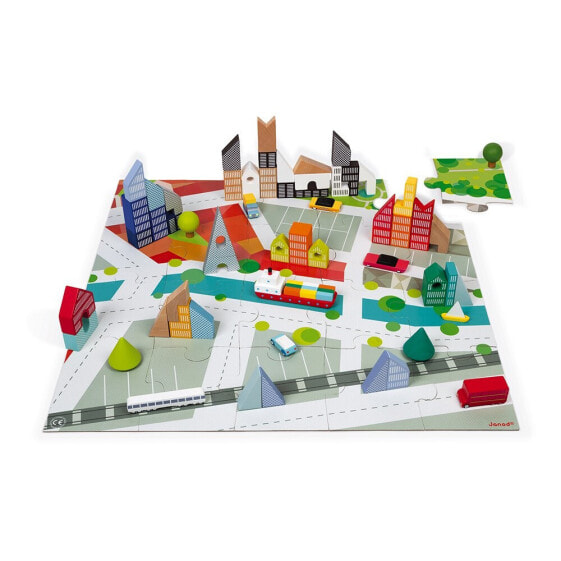 JANOD Kubix Set Of 60 Cubes+City