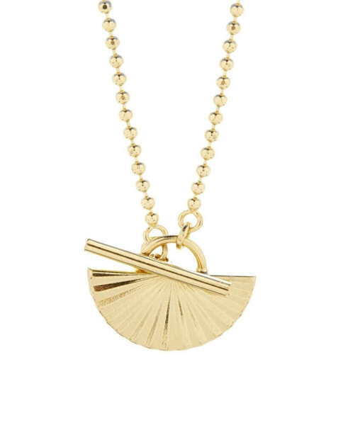 14K Gold Plated Celeste Half Toggle Necklace