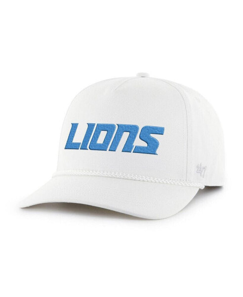 Men's White Detroit Lions Script Rope Hitch Adjustable Hat