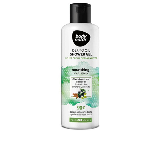 Body Natur Dermo Oil Shower Gel Питательный гель для душа с маслами оливы, авокадо и миндаля 400 мл