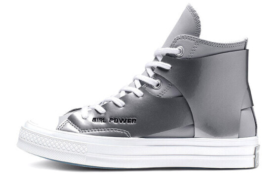 Кеды женские Converse 565541C FENG CHEN WANG x Converse 1970s Chuck Taylor Hi - серебряные