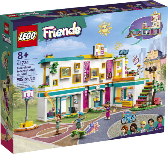 Детям LEGO Friends 41731 Школа "Интернациональный синий город сердца", набор с 5 минифигурками