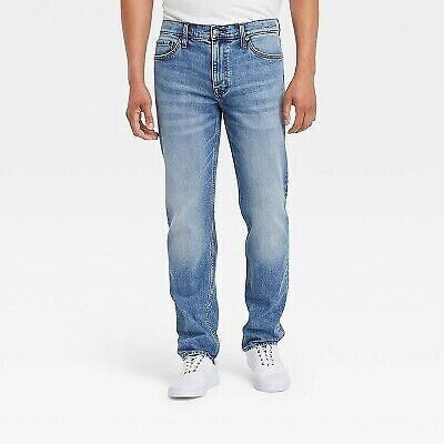 Men's Slim Straight Fit Jeans - Goodfellow & Co Indigo Blue 36x32