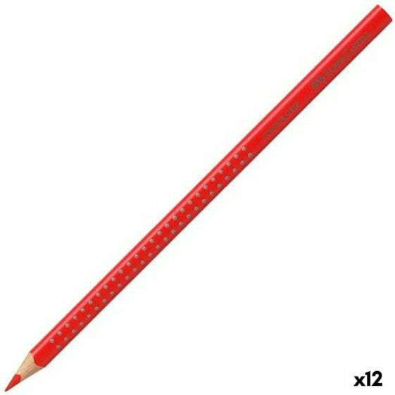 Цветные карандаши Faber-Castell Акварельный Насыщенный ало-красный (12 штук)