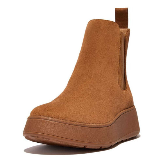 FITFLOP F-Mode Suede Flatform Chelsea boots