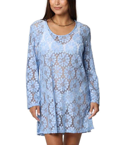 Women's Lace Long-Sleeve Cover-Up Dress