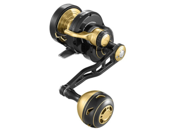 Maxel Rage 25H Black/Light Gold Lever Drag Conventional Reel | FREE 2-DAY SHIP