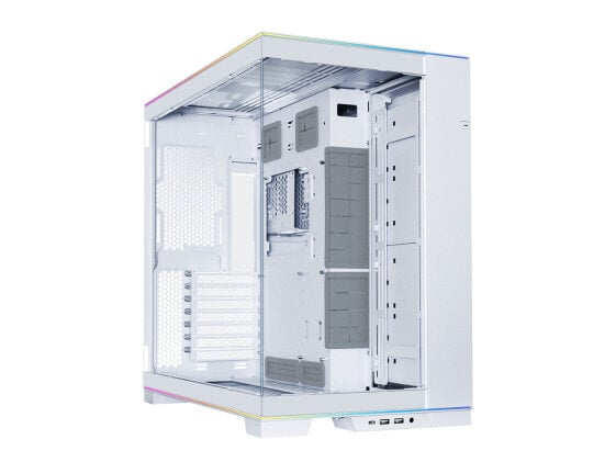 LIAN LI O11 EVO RGB White Aluminum / Steel / Tempered Glass ATX Mid Tower Compu