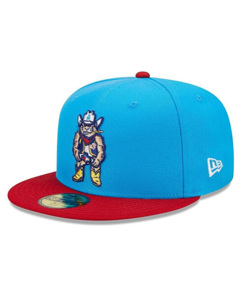 Men's Blue, Red Amarillo Sod Poodles Marvel x Minor League 59FIFTY Fitted Hat