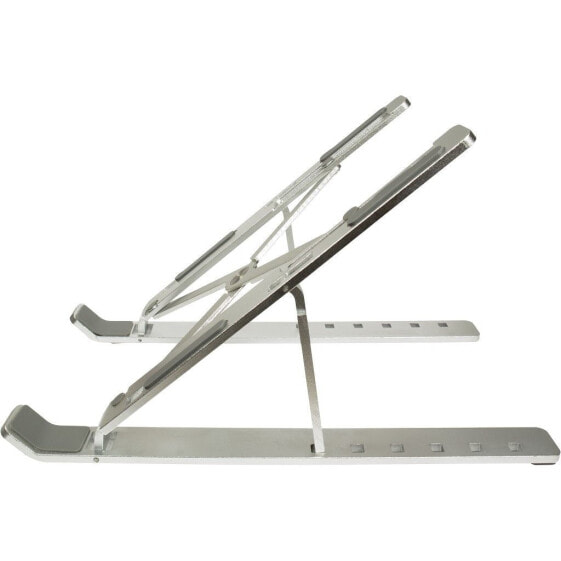 Inter-Tech NBS-200 - Notebook stand - Silver - 27.9 cm (11") - 39.6 cm (15.6") - Aluminium - 40 kg