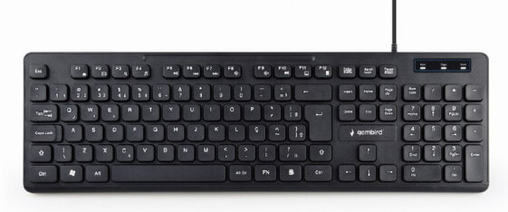 Gembird KB-MCH-04 - Full-size (100%) - USB - QWERTY - Black