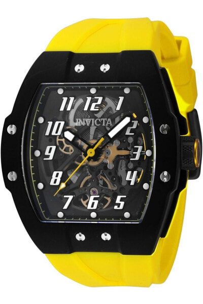 Invicta Men's 44406 JM Correa Automatic 3 Hand Black Transparent Dial Watch