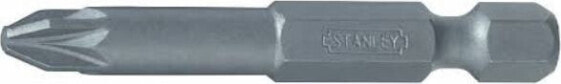 Stanley końcówka 1/4" długa Pz2 x 50mm cienki 6 sztuk z wcięciem (13-638-1)