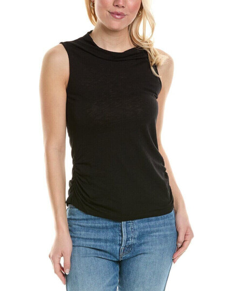 Stateside Slub Asymmetrical Tank Women's Black Xs