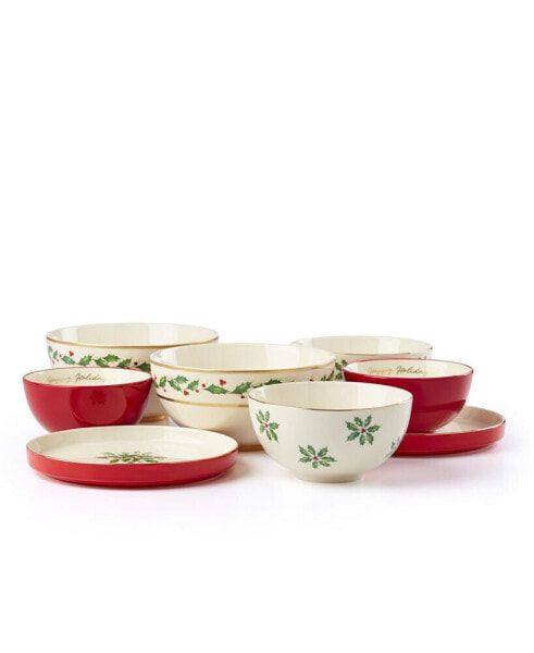 Holiday Luna Nesting Dinnerware, Set of 8