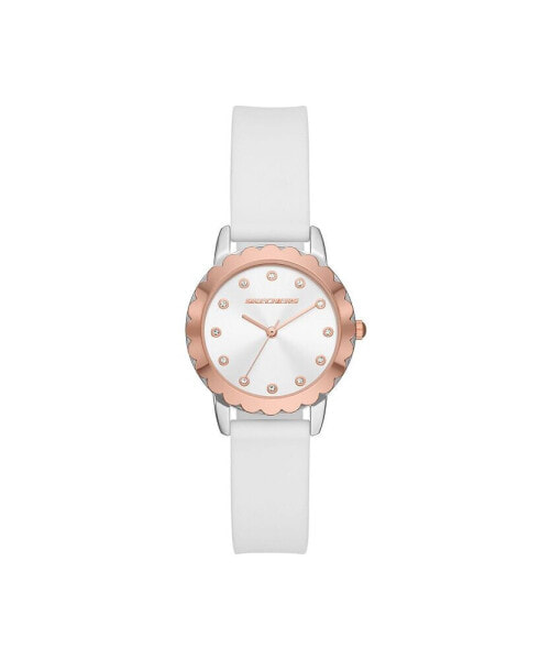 Women's Anaheim Three-Hand, Alloy Watch, White