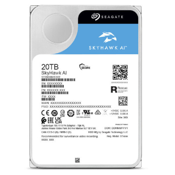 Seagate SkyHawk AI 20 TB - 3.5" - 20000 GB - 7200 RPM