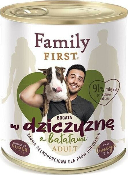 Family First FamilyFirst Bogata w dziczyznę+batat adult 800g