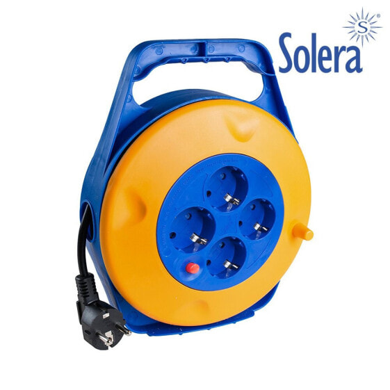 SOLERA Cable Reel H05VV-F 3G1.5 4 Plugs 10 m