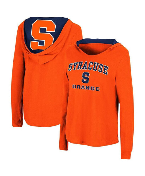 Women's Orange Syracuse Orange Catalina Hoodie Long Sleeve T-Shirt