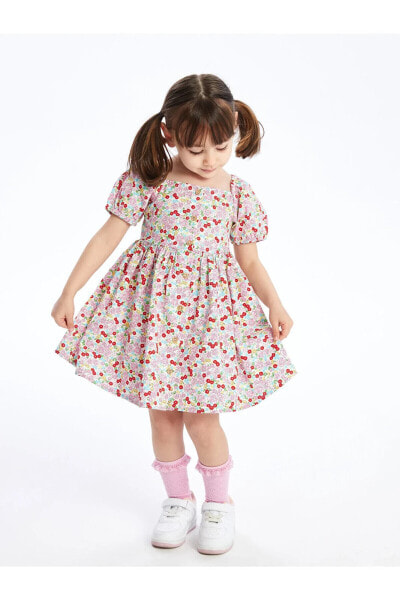 Платье для малышей LC WAIKIKI Цветочное детское платье Каре Уака