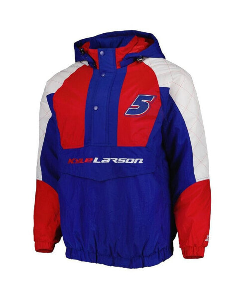 Men's Royal, Red Kyle Larson The Body Check Half-Snap Pullover Jacket