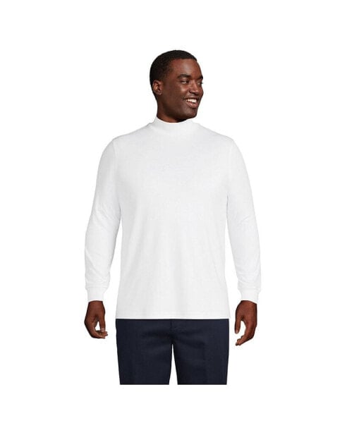 Big & Tall Super Soft Supima Mock Turtleneck T-Shirt