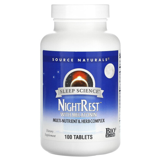 Витамины для здорового сна Source Naturals Melatonin, 100 таблеток