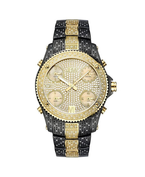 Men's Jet Setter Diamond (2 ct.t.w.) Black Ion-Plated Stainless Steel Watch