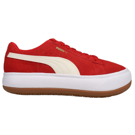 Puma Suede Mayu Platform Womens Red Sneakers Casual Shoes 380686-08
