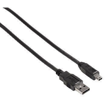 Hama USB 1.8m - 1.8 m - USB A - Mini-USB B - Male/Male - 480 Mbit/s - Black